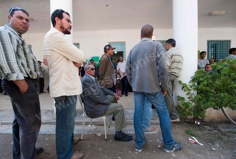 Bureau de vote au centre ville de Jendouba