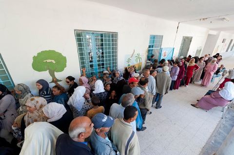 Bureau de vote au centre ville de Jendouba