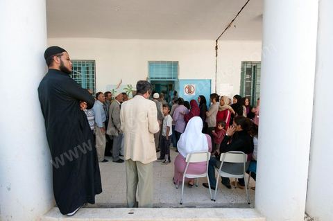 Bureau de vote au centre ville de Jendouba