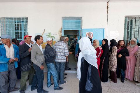 Bureau de vote au centre ville de Jendouba
