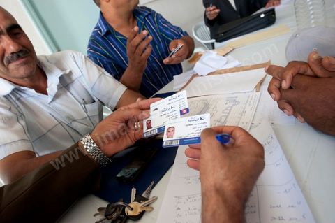 26 septembre 2011 : au siège du parti Ennahdha à Kasserine à quelques jours du lancement de la campagne électorale