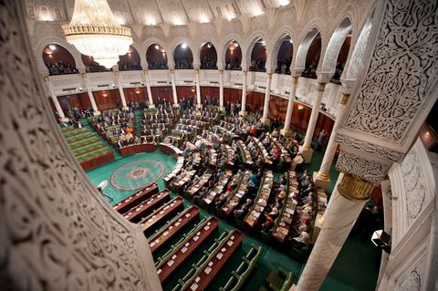 22 novembre 2011 : Première réunion de l'assemblée constituante élue le 23 octobre avec en 2ème séance la seule présence des députés élus et au premier rang et côte à côte M. Hamadi Jebali, futur premier Ministre et Moncef Marzouki, futur Président de la République