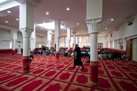 12 novembre 2011 : Cours du week end dans cette école salafiste qui vient d'être aménagée dans une mosquée dans la banlieue de Tunis sur la route de Bizerte. Plus de 400 membres isncrits et 300 en listes d'attente pour suivre l'enseignement des cheikhs. Les cours de la salle des hommes est retransmis dans la classe des femmes isoléé et cachéé d'un drap.