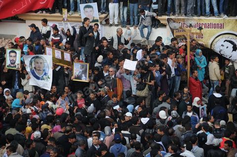 17 décembre 2011 à Sidi Bouzid, Familles de martyrs commémoration du 1ère anniversaire du début de la Révolution marqué par l'immolation de Mohamed Bouazizi à Sidi Bouzid