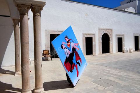 11 juin : Au printemps des Arts Fair Tunis le lmendemain matin du dernier jour. L'exposition polémique qui a lancé un grand mouvement de protestations au dernier jour accusant ces artistes de porter atteint au sacré. La nuit des affrontements ont eu lieu entre la police et des dizaines de salafistes qui ont tenté de s'introduire dans le Palais Abdellia qui accueilli cette expo d'art dans le but de détruire les ouevres qui portaient atteintes au sacré. Cette polémique engagera les premiers affrontements entre l'état et les salafistes depuis deux jours obligeant le gouvernement à établir un nouveau couvre feu