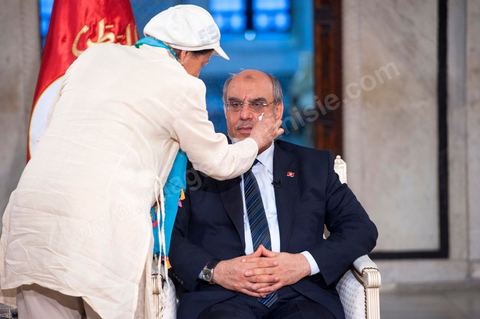 23 juin : au Premier Ministère, interview de Hamadi Jebali, Premier Ministre tunisien, pour TV5 émission "Internationale" en partenariat avec Le Monde et RFI