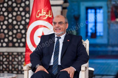 23 juin : au Premier Ministère, interview de Hamadi Jebali, Premier Ministre tunisien, pour TV5 émission "Internationale" en partenariat avec Le Monde et RFI
