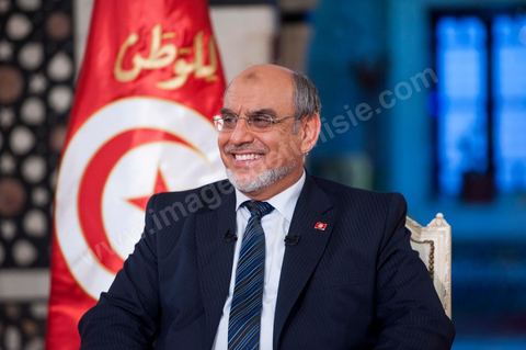 23 juin : au Premier Ministère, interview de Hamadi Jebali, Premier Ministre tunisien, pour TV5 émission "Internationale" en partenariat avec Le Monde et RFI