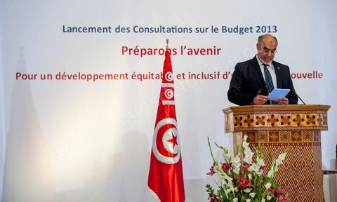 23 juin au Palais des Congrès de Tunis manifestation pour le "Lancement des Consultations sur le Budget 2013, Préparons l'avenir pour un développement équitable et inclusif d'une Tunisie Nouvelle" présidée par Hamadi Jebali, Premier Ministre Tunisien, avec la présence exceptionnelle de Joseph Stiglitz, Prix Nobel d'Economie 2011 et les membres du gourvenement.