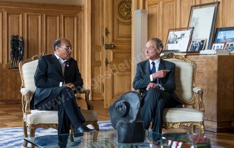 18 juillet : Le Président tunisien Moncef Marzouki est reçu à l'Hotel de Ville de Paris par Bertrand Delanoé, maire de Paris, au 2éme jour de la visite officielle de Moncef Marzouki, Président de la Républiqye tunisienne à Paris et Marseille