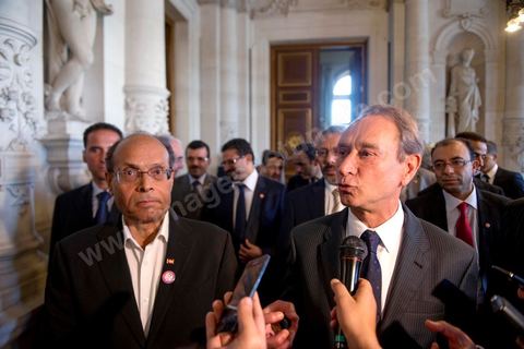 18 juillet : Le Président tunisien Moncef Marzouki est reçu à l'Hotel de Ville de Paris par Bertrand Delanoé, maire de Paris, au 2éme jour de la visite officielle de Moncef Marzouki, Président de la Républiqye tunisienne à Paris et Marseille