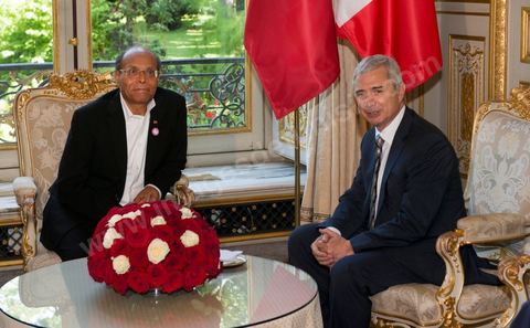 18 juillet : Rencontre avec Claude Bartolone, Président de l'assemblée Nationale avant discours du Président Marzouki à l'assemblée au 2éme jour de la visite officielle de Moncef Marzouki, Président de la République tunisienne à Paris et Marseille
