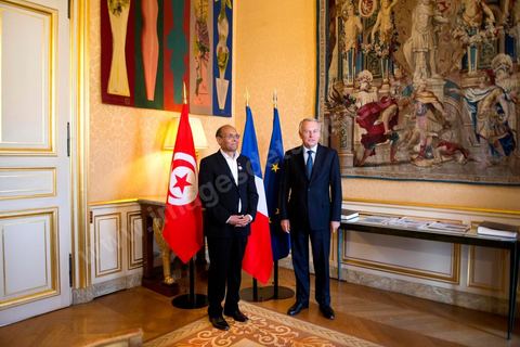 18 juillet : Le président Marzouki est reçu à Matignon par Jean-Marc Ayrault, premier ministre, pour une entrevue au 2éme jour de la visite officielle de Moncef Marzouki, Président de la Républiqye tunisienne à Paris et Marseille