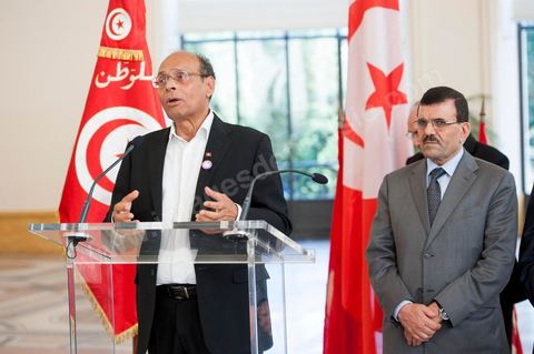 18 juillet : discours de Moncef Marzouki lors d'une rencontre avec la communauté tunisienne au Petit Palais au 2éme jour de la visite officielle de Moncef Marzouki, Président de la Républiqye tunisienne à Paris et Marseille