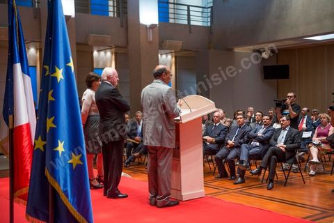 19 juillet : Conférence de presse de Moncef Marzouki au Palais de la Région PACA en compagnie de Marie Arlette Carlott, ministre déléguée aux personnes handicapées et Michel Vauzelle, président d ela région PACA au 3éme jour de la visite officielle de Moncef Marzouki, Président de la République tunisienne à Paris et Marseille.