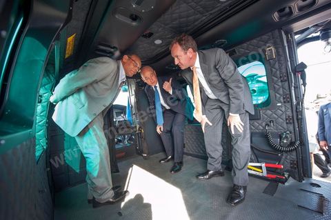 19 juillet : Visite du site indutriel de Eurocopter à Marignane au 3éme jour de la visite officielle de Moncef Marzouki, Président de la République tunisienne à Paris et Marseille.