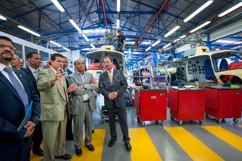 19 juillet : Visite du site indutriel de Eurocopter à Marignane au 3éme jour de la visite officielle de Moncef Marzouki, Président de la République tunisienne à Paris et Marseille.