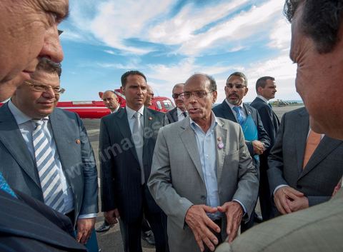 19 juillet : Visite du site indutriel de Eurocopter à Marignane au 3éme jour de la visite officielle de Moncef Marzouki, Président de la République tunisienne à Paris et Marseille.