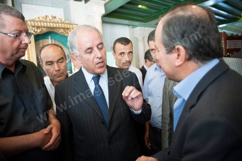 Mustapha Kamel Nabli, gouverneur de la Banque central après avoir été entendu par l'Assemblée Constituante le 18 juillet 2012.