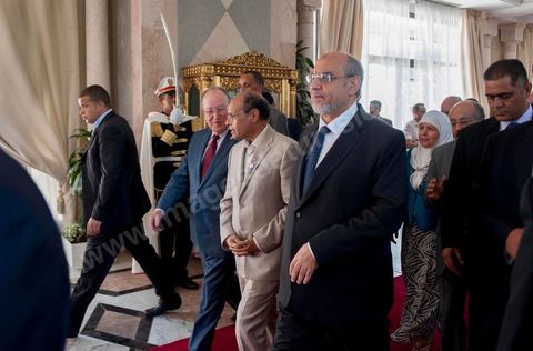 25 juillet : Mustapha Ben Jaafar, Président de l'ANC, Moncef Marzouki, Président de la République et Hammadi Jebali , Président du gouvernement, arrivent à l'ANC pour la commémoration du 55ème anniversaire de la République tunisienne avec les discours des 3 présidents à l'Assemblée Nationale Constituante.