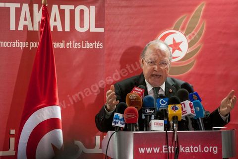 12 février 2013 : Conférence de presse de Mustapha Ben Jaafar, Président de l'Assemblée Nationale Constituante au siège de son parti Ettakatol. Il a annoncé devant la presse que son parti Ettakatol, membre de la coalition gouvernementale, soutenait le chef de gouvernement. " Le pays a besoin d'un nouveau départ, la réconciliation nationale est nécessaire, a-t-il souligné. Ou ça passe, ou ça casse". " Ce mot n'a plus de sens, a ajouté Mustapha Ben Jaafar, interrogé sur la démission des ministres Ettakatol. Ils sont démissionnés".