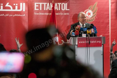 12 février 2013 : Conférence de presse de Mustapha Ben Jaafar, Président de l'Assemblée Nationale Constituante au siège de son parti Ettakatol. Il a annoncé devant la presse que son parti Ettakatol, membre de la coalition gouvernementale, soutenait le chef de gouvernement. " Le pays a besoin d'un nouveau départ, la réconciliation nationale est nécessaire, a-t-il souligné. Ou ça passe, ou ça casse". " Ce mot n'a plus de sens, a ajouté Mustapha Ben Jaafar, interrogé sur la démission des ministres Ettakatol. Ils sont démissionnés".
