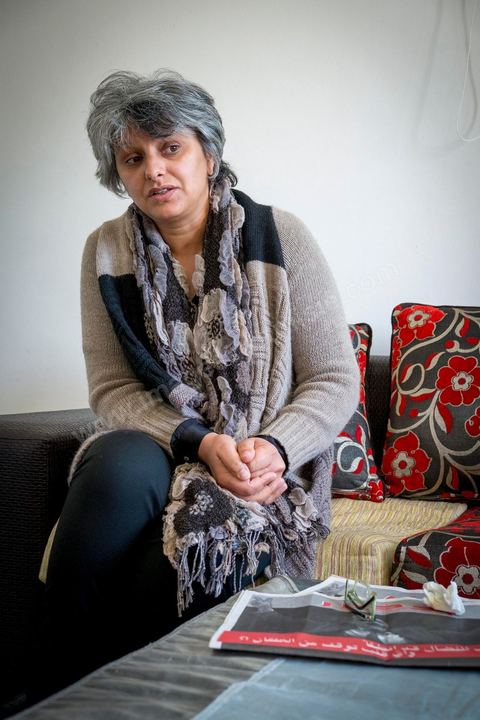 14 février 2012 : Basma Khalfaoui, avocate, femme de Chokri Belaid, leader politique du Front Populaire assassinat devant chez lui à Tunis le 6 février 2013. Une grande femme derrière un grand homme, au lendemain de cet assassinat, les Tunisiens, encore sous l’impact du choc qu’a été cet acte honni de tous ou presque, ont découvert la veuve de Chokri Belaïd, l’avocate Basma Khalfaoui. 