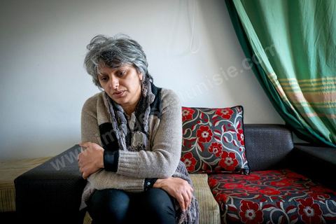 14 février 2012 : Basma Khalfaoui, avocate, femme de Chokri Belaid, leader politique du Front Populaire assassinat devant chez lui à Tunis le 6 février 2013. Une grande femme derrière un grand homme, au lendemain de cet assassinat, les Tunisiens, encore sous l’impact du choc qu’a été cet acte honni de tous ou presque, ont découvert la veuve de Chokri Belaïd, l’avocate Basma Khalfaoui. 