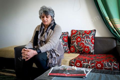 14 février 2012 : Basma Khalfaoui, avocate, femme de Chokri Belaid, leader politique du Front Populaire assassinat devant chez lui à Tunis le 6 février 2013. Une grande femme derrière un grand homme, au lendemain de cet assassinat, les Tunisiens, encore sous l’impact du choc qu’a été cet acte honni de tous ou presque, ont découvert la veuve de Chokri Belaïd, l’avocate Basma Khalfaoui. 