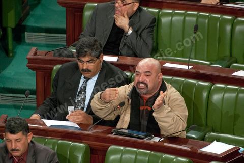 14 février 2013 : Intervention du député Brahim Kassas, allié à Nidha Tounes.  Convocation d'une séance extraordinaire à l'Assemblée Constituante pour débattre de la situation de crise polituqe en cours suite à l'assassinat de Chokri Belaid et l'annonce d ela formation d'un gouvernement de technocrates par Hammadi Jebali, Premier Ministre
