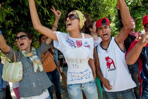 17 juin 2013 : au tribunal de Ben Arous procès des rappeurs tunisiens