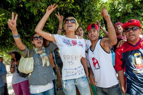17 juin 2013 : au tribunal de Ben Arous procès des rappeurs tunisiens