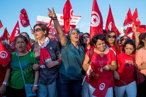 13 août 2013 : à l'appel de l'opposition en sit in au Bardo depuis deux semaines, grande mobilisation pour la fête de la femme au Bardo. Plus de 25000 manifestants venus soutenir l'opposition pour appeler au départ du gouvernement de Ennahdha. A cette occasion le nouveau Front de Salut Nationale annonce une campagne "dégage" à partir de demain contre tous les nommés par Ennahda. Et le 24 août "c'est mobilisation générale pour le début de la semaine du départ".
