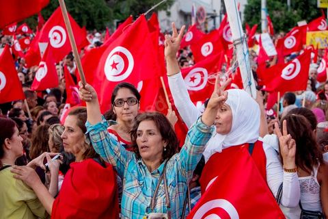 13 août 2013 : à l'appel de l'opposition en sit in au Bardo depuis deux semaines, grande mobilisation pour la fête de la femme au Bardo. Plus de 25000 manifestants venus soutenir l'opposition pour appeler au départ du gouvernement de Ennahdha. A cette occasion le nouveau Front de Salut Nationale annonce une campagne "dégage" à partir de demain contre tous les nommés par Ennahda. Et le 24 août "c'est mobilisation générale pour le début de la semaine du départ".