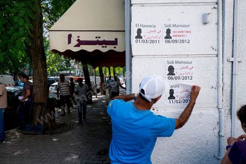 le 6 septembre 2013, une cinquantaine de familles de migrants tunisiens disparus se rassemblent avec des associations devant l'ambassade d'Italie au centre de Tunis pour demander au gouvernment italien le lancement d'une enquête. Suite une rencontre avec le secrétaire général de l'ambassade il leur demandera de voir avec leur gouvernement tunisien. 