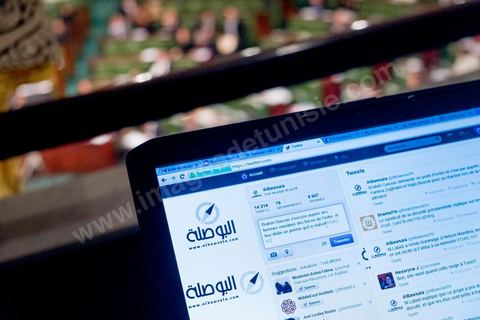 Durant une plénière de l'assemblée Tammen twitte pour le compte Al Bawsala l'ensemble des faits et discours importants. Al Bawsala (la boussole) est une organisation non gouvernementale de droit tunisien à but non lucratif. Elle est indépendante de toute influence politique. L'équipe travaille depuis 2012 comme un l’observatoire de l’Assemblée nationale constituante.