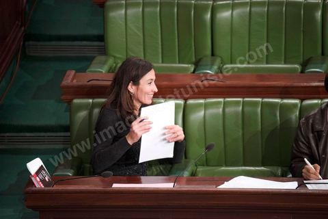 8 janvier 2014 : Selma Mabrouk, députée tunisienne à l'Assemblée constituante.