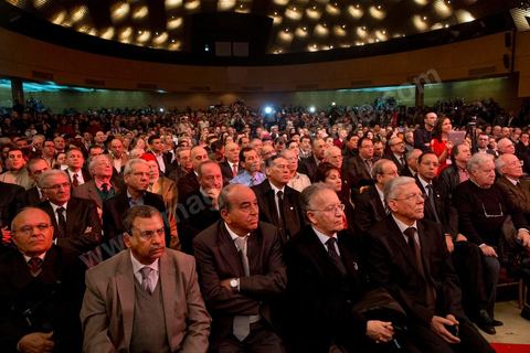 14 janvier 2014 : meeting de Nidaa Tounes et discours de Béji Caïd Essebsi au Palais des Congrès de Tunis, jour de l'anniversaire de la Révolution.