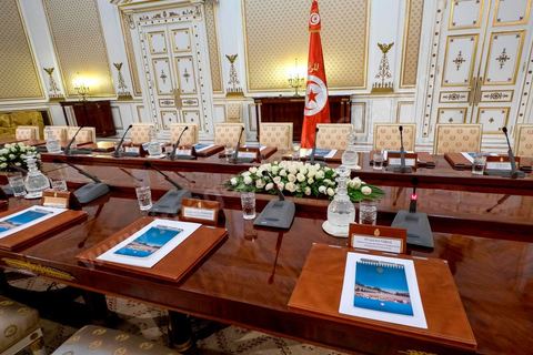 24 avril 2014 : Rencontre et entretien des deux Ministres des Affaires étrangères français et allemand avec le Président de la République Tunisienne Moncef Marzouki au Palais présidentiel de Carthage. Visite conjointe de Laurent Fabius, Ministre des Affaires Etrangères français et de son homologue allemand Frank-Walter Steinmeier à Tunis pour deux jours.