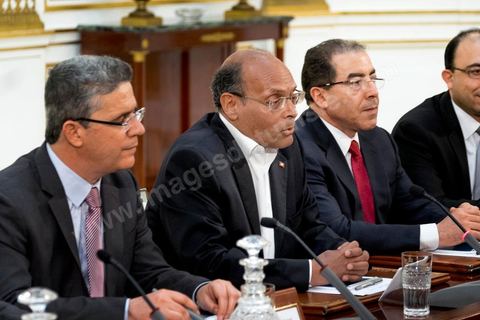24 avril 2014 : Rencontre et entretien des deux Ministres des Affaires étrangères français et allemand avec le Président de la République Tunisienne Moncef Marzouki au Palais présidentiel de Carthage. Visite conjointe de Laurent Fabius, Ministre des Affaires Etrangères français et de son homologue allemand Frank-Walter Steinmeier à Tunis pour deux jours.