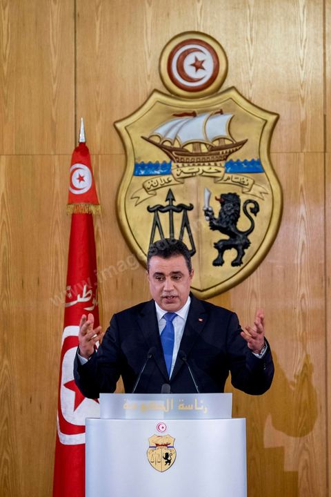 14 mai 2014 : Conférence de presse de Mehdi Jomaa, chef du gouvernement, pour son bilan des 100 jours. en présence des membres de son gouvernement, des chefs et rédacteurs en chefs des médias tunisiens et étrangers.