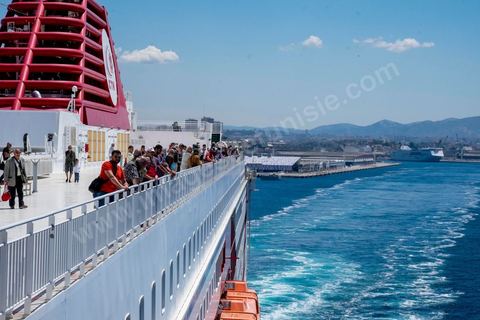 On the bridge of the vessel from Marseille.  Aboard the new vessel Tanit de la CTN (Tunisian Company of Navigation) going Marseille to Tunis. The return of the Tunisian immigrants in France every summer represents a tourist and financial basket very important for Tunisia. The number of Tunisians of the foreigner would be close to 1,5 millions that is 13 % of the Tunisian population, are 60 % to be lived in France and 82 % in Europe, The summer represents 55 % of the 1,75 million Tunisians' annual entrances of the foreigner.