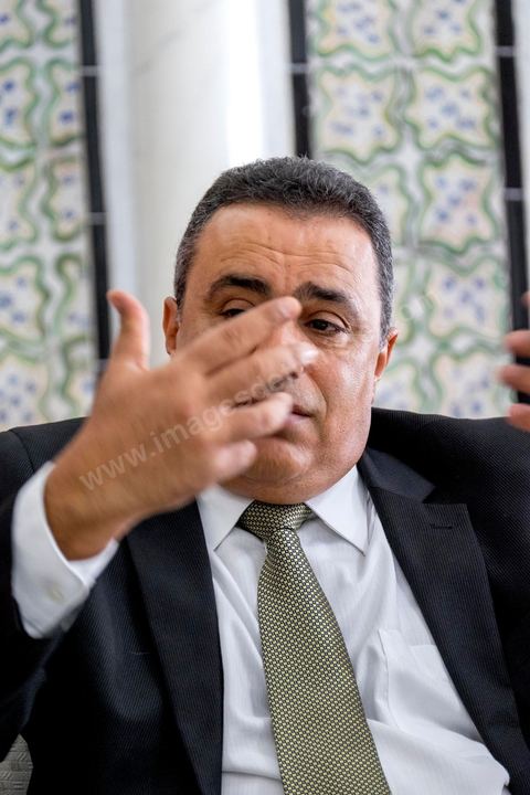 04 septembre 2014 : interview de Mehdi Jomaa, chef du houvernement tunisien dans son bureau