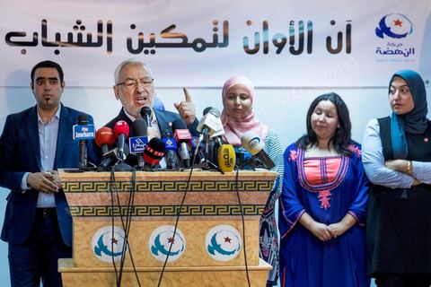 11 septembre 2014 : lors d'une conférence de presse en présence de Rached Ghannouchi, les jeunes d'Ennahdha ont présenté les jeunes candidats sur les listes d'Ennahdha. Sous le slogan "C'est le moment de laisser la place aux jeunes" une dizaine de candidats ont pris la parole pour se présenter. Les jeunes au nombre de 40 sur les listes se sentent encore délaissés au sein du parti.