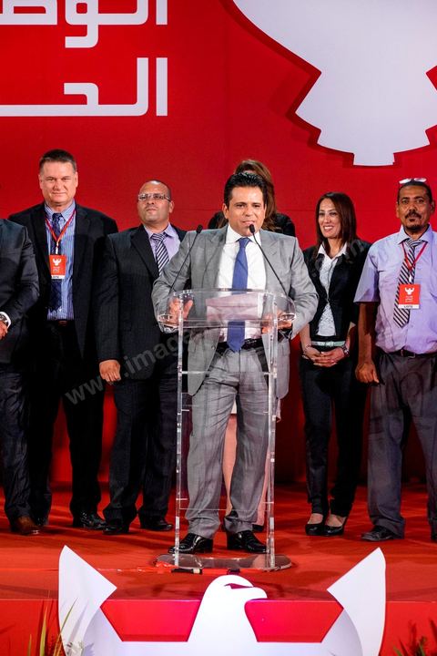 29 septembre 2014 : Slim RIahi entouré de ses têtes de listes aux legislatives. Le président de l'Union patriotique libre (UPL) et son candidat à la présidentielle, Slim Riahi, a présenté les listes de son parti pour les prochaines législatives ainsi que son programme électoral, lors d'une conférence de presse au palais des congrès de Tunis. Slim Riahi s’est attaqué à Nida Tounes et à Ennahdha, l’un parce qu’il fonde sa démarche sur la diabolisation et l’autre pour avoir noué un deal avec les ex-Rcdistes.