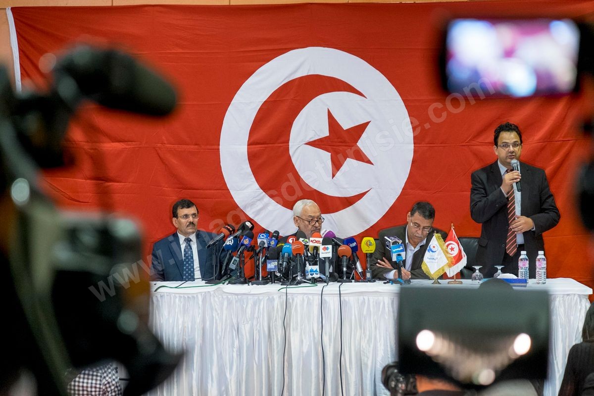 M27-400 Conf presse Ennahdha avec Rached Ghannouchi 30102014