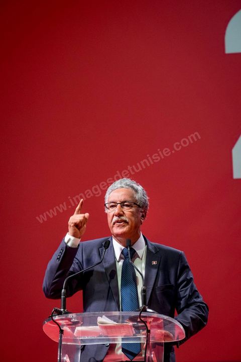 16 novembre 2014 : grand meeting politique du Front populaire, troisième force politique du pays, dans le cadre de la candidature de son président Hamma Hammami à la présidence de la république pour les élections du 23 novembre. Dans un long discours de plus d'une heure, Hammami, a assuré qu'il travaillera à l'installation d'une justice sociale et d'un équilibre entre les différentes régions du pays, avant de finir son meeting avec sa femme Radia Nasraoui, sa fille et tous ses amis et leaders du parti.