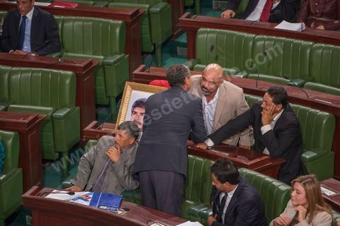 20 novembre 2014 : Séance de clôture de l'Assemblée Nationale Constituante afin de marquer la fin de ses travaux. Chaque député est venu signer une copie manuscrite de la Constitution. A cette occasion, Ben Jâafar a prononcé un discours dans lequel il a dressé le bilan de 3 ans de travaux de l’ANC et a salué la contribution des députés mais aussi celle de la société civile et des journalistes qui ont couvert les travaux de l’Assemblée et qui ont participé aux nombreux événements. 