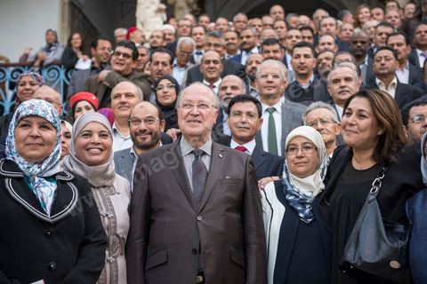 20 novembre 2014 : Séance de clôture de l'Assemblée Nationale Constituante afin de marquer la fin de ses travaux. Chaque député est venu signer une copie manuscrite de la Constitution. A cette occasion, Ben Jâafar a prononcé un discours dans lequel il a dressé le bilan de 3 ans de travaux de l’ANC et a salué la contribution des députés mais aussi celle de la société civile et des journalistes qui ont couvert les travaux de l’Assemblée et qui ont participé aux nombreux événements. 