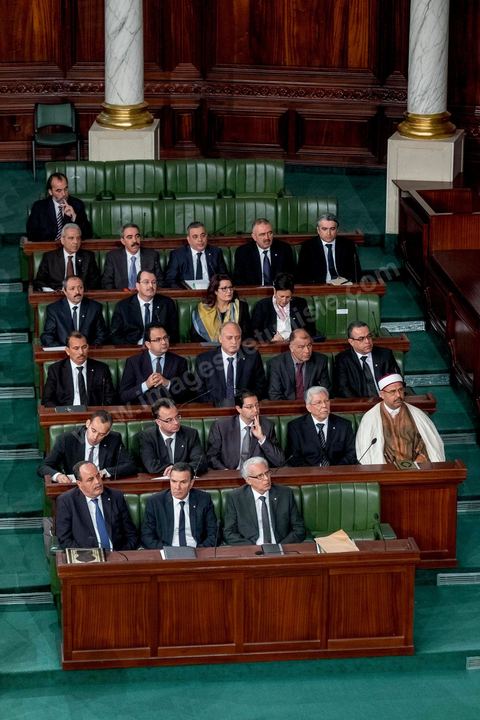 4 février 2015 : Présentation du nouveau gouvernement de Habib Essid et discours de politique générale du nouveau Premier Ministre Habib Essid avant le vote de confiance au gouvernement à l'assemblée des Représentants du Peuple.